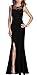 Viwenni Women's Floral Lace Long Evening Wedding Bodycon Cocktail Party Dress