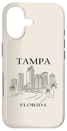 Tampa Florida Minimalist City Travel Souvenir Case for iPhone 17