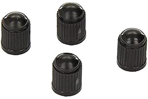 4 pieces Reusable Plastic tire valve dust caps Tire valve stems for cars, motorcycles, trucks, bicycles-black Attractive and 