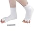 Foot Alignment Socks Massage Toeless Toe Separator For Women Girls US Size 4.5-10 White