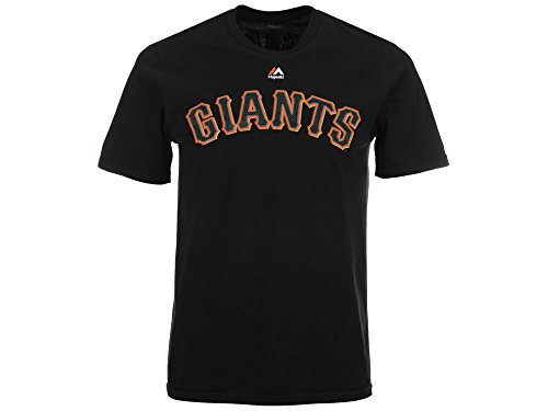 Majestic Madison Bumgarner Youth San Francisco Giants Black Name and Number Jersey T-Shirt (X-Large)