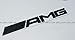 Black - AMG - Badge for Mercedes Benz Decal Emblem Car Sticker *** USA SELLER ***