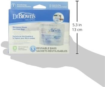 Dr. Browns 157077.2 - Bolsas para esterilización en microondas, 5 ...