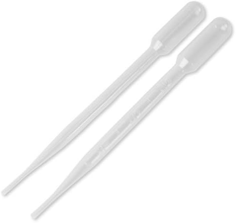 Disposable Transfer Pipette, Multiple Size Pack, 3ml, 5ml, 7ml Vol, 36 total plastic droppers, LDPE