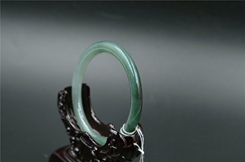green natural jade jadeite Burmese bangle bracelet Asian gemstone 18054 size54mm