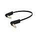 RIIPOO 3.5mm AUX Audio Cable - 2-Pack 15cm Double 90 Degree Angle 1/8