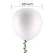 10 Pieces 36 inch White Balloons White Giant Balloons Big Large Balloons with 65 Feet Long Artificial Vine for Wedding Birthday Party Decorations (36 Inch)