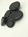 Zabrina Personal Large Massage Stone Set Basalt Hot Rocks Stones, 2.36 In 3.15 In,Black,6 Count