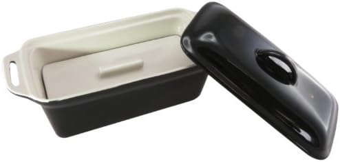 Lebrun 921083 Ceramic Foie Gras Oven Dish with Knob 16 cm Black