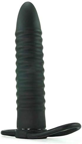 Skaltroo Ribbed Double Penetration Back Hole Plug Rod Toy for Couples Classy 8152