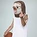 molezu Halloween Novelty Costume Party Latex Jungle Animal Masks Sloth Bear Head Rubber Mask