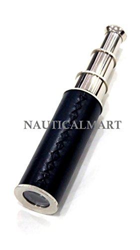Nauticalmart 14" handheld silver pirate telescope …