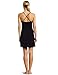 Calvin Klein Women's Essentials Satin V-Neck Chemise, Black, Medium