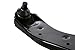 Prime Choice Auto Parts CAK751 Control Arm Assembly With Ball Joint For Front Passengers Side Lower