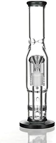 SC Merchandise 10 inch Handmade Glass Vase Design (Grey)