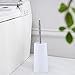 Neady Toilet Brush and Holder Modern Design Longer Brush and Heavy Enough for Bathroom Toilet
