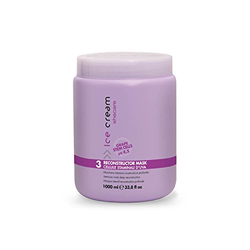 INEBRYA Ice Cream SHECARE RECONSTRUCTOR MASK (WITH GRAPE STEM CELLS) 1000 ML /33.8OZ