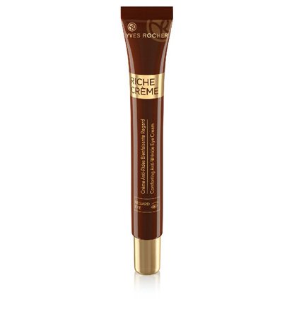 Yves Rocher FRANCE Riche Creme Wrinkle Smoothing Eye Creme with 30 Precious Oils, 0.5 fl oz jar (+50 years).