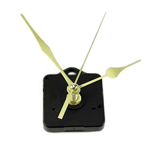 Yeahii New DIY Quartz Clock Movement Mechanism Long Spindle Gold Hand Kit Hot - Thumbnail 2
