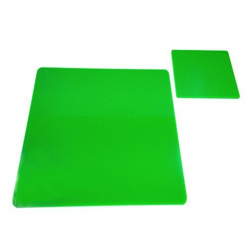 Super Cool Creations 8 Square Bright Green Acrylic Coasters & 8 Placemats