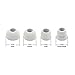 TEEMADE 16 Pieces Replacement Earpads Eartips, Eargels for Powerbs 1, Powerbs 2, Powerbs 3,Bs Wireless Stereo Earphones (Grey)