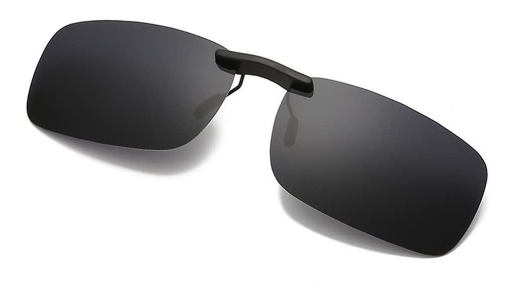DAUCO Polarized Clip on Sunglasse Classic Sunglasses for Eyeglasses/Anti-glare/UV Protection-for Glasses Outdoor/Driving/Fishing