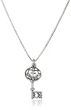 Bob Siemon Sterling Silver Filigree Key Pendant Necklace, 18