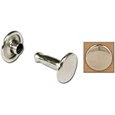 Tandy Leather Double Cap Rivets Large Nickel Plate 100/pk 1375-12