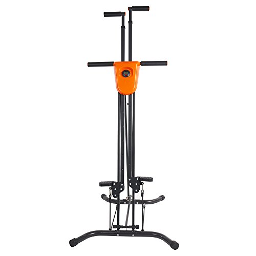 Dporticus Vertical Climber Gym Exercise Fitness Folding Climbing Machine Stepper Cardio Workout Training
