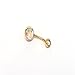 Coolrunner 14G Belly Button Ring Body Jewelry Piercing 12 Pack (Gold Pole)
