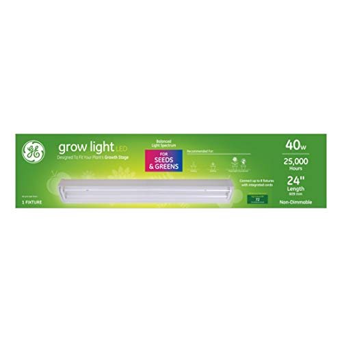 Grow Light Fixure for Plants, GE LED Light Bulbs for Seeds and Greens