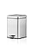 Household dustbin Stainless steel dustbin. foot pedal stainless steel trash can
