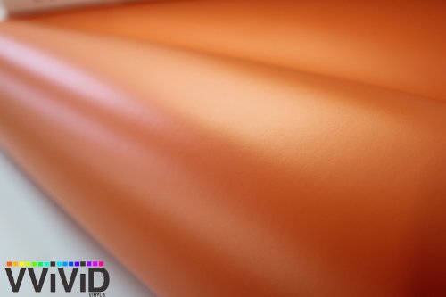 VViViD Matte Orange Vinyl Wrap Roll with Air Release Technology (1ft x 5ft)