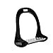 HEEPDD Stirrups for Saddle, 5Colors Premium Safety Reflex 3D Wide Track Aluminum Die Casting Colored Paint Horse Stirrup (Black)thumb 1