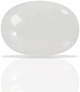 Gaia's Treasure Large Clear Quartz Palm Worry Stone Crystal Mineral Chakra Healing Polished Natural Meditation Hand Size