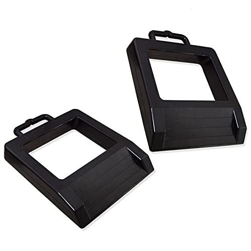 Rubber Heavy Duty Pallet Jack Wheel Chock 2 Pack, Premium Pallet Jack