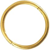 Studex Gold Plated 3/8 Inch Hoop Piercing Earrings