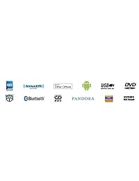 Receptor A V con DVD, modelo VX3022, de la marca Jensen 6.2 pulgadas, pantalla táctil, con Bluetooth, VX7020, Negro