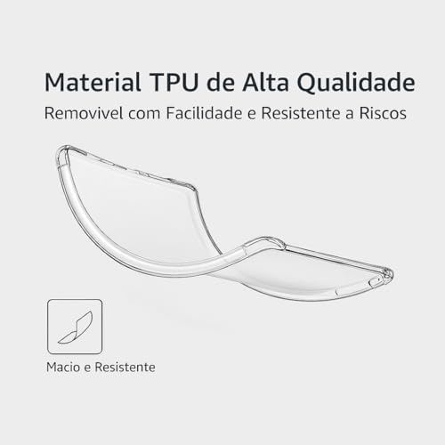 Capa Para Kindle 11ª Geração 6” (Modelos 2022 e 2024 – C2V2L3 e RS23CV) – TPU Flexível – Cantos Reforçados – Ultrafina, Leve e Antichoque – Transparente