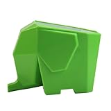 Agile-Shop Cute Elephant Design Plastic Cutlery Drainer Storage Holder Box for Home Kitchen, Bathroom, Toothbrush, Small Knife Accessories (Green)