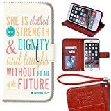 Bible Verses iPhone 7 Plus Wallet Case, Bible Verses Christian Quotes Premium PU Leather Case Wallet Flip Stand Case Cover for regular iPhone 7 Plus 5.5" with Card Slots
