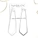 Humble Chic Geometric Chevron Threader Hoop Earrings - Hypoallergenic Lightweight Cutout Thin Wire Drop Dangles, 925 White - 3 inch