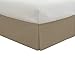 Fresh Ideas Bedding Tailored Bedskirt, Classic 14” Drop Length, Pleated Styling, Queen, Mocha (FRE20114MOCH03)