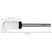 Pana (Grit: XC - EXTRA COARSE) Professional USA Ceramic White Smooth Top LARGE Barrel Bit Nail Drill 3/32