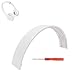 Solo HD Wired Headband Replacement Head Band Top Cover Compatible with Beats Solo HD Wired On-Ear Headphone(White)