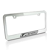 Lexus F Sport Chrome Brass License Plate Frame, Official Licensed