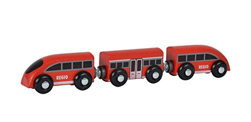 Eichhorn 100001364 - Bahn, Regional Zug 24 cm, 3-tlg. FSC 100% Zertifiziertes Buchenholz, mit fast allen Schienenbahnen… – Bild 3