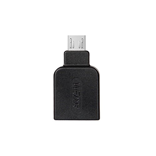 WEme Micro USB 2.0 OTG Adapter, Micro B Male to USB A Female On The Go Converter for Samsung I9250 9100 9220 P7500 P7510 P7310 P7300 S3 I9100 I9103 I997, N7100, LT261 XT910, NEXUS 7 & Nokia 810, Black