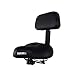EUROWELL Bicycle Saddle Bike Seat Backrest Saddel with Backrest Beach Cruise Tandem Tricycle Black Comforthumb 1