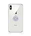 ENCORASHOP Finger Ring Stand 360° Rotation Bling Universal Cell Phone Ring Holder Kickstand for iPhone X, Silver